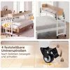 COSTWAY Tavolino da letto con rotelle, tavolino da letto Anteprima dell’immagine prodotto 6