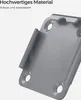 A close-up of a metal mounting plate with a plastic cover, likely for a side awning post. Produktbild-Vorschau