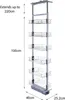 KuKoo ausziehbarer Vorratsschrank Küche – 190cm - 220cm H Produktbild-Vorschau 2