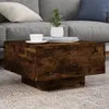 vidaXL Konferenčný stolík smoke oak 55x55x31 cm materiál na Náhľad obrázku produktu 2