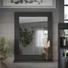 Kúpeľňové zrkadlo Vicco Vilda Šedá 40 x 50 cm, Model 55563 Náhľad obrázku produktu 3