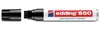 A white Edding 850 permanent marker with its black cap removed and placed to the left of the marker. The marker has a red and blue logo with the brand name 'edding' and '850' printed on it, along with the text 'permanent marker'. Produktbild-Vorschau