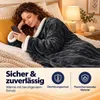 Elektrische Heizdecke, Wärmedecke zum Tragen mit Ärmeln und Produktbild-Vorschau 5