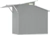 vidaXL Tuinhuis, grijs, 270x130x208,5 cm, verzinkt staal Productafbeelding-voorbeeld 6