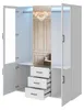 Armoire UnboxG de 130 cm avec éclairage LED, armoire à 4 Voir les images du produit 10