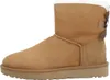 A single brown Ugg boot with a bow on the back, shown from the side against a white background. Produktbild-Vorschau