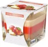Bispol Duftkerze in dreifarbigem Glas Apfel Zimt SNK80-87 Produktbild-Vorschau 1