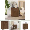 The Living Store Nachttisch Braun Eichen-Optik 50x36x60 cm Produktbild-Vorschau 10