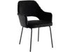 A single black velvet armchair with a metal frame, shown from a three-quarter angle against a white background. Produktbild-Vorschau