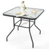 Gartentisch mit Tischplatte aus gehärtetem Glas, Schwarz Produktbild-Vorschau 1