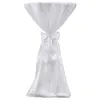 2 x Tischhusse Stehtischhusse weiß 60 cm -  Hussen Produktbild-Vorschau 3