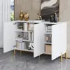 Merax Sideboard mit 3 Türen und verstellbare Böden, Produktbild-Vorschau 2