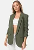 Rayshyne Stylischer Damen Business Blazer mit gerafften Produktbild-Vorschau 2