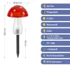 Solar LED Gartenstecker Pilz 3er Set Kunststoff rot 8x11cm Produktbild-Vorschau 2