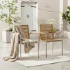 home24 Stapelstuhl - 2er-Set - Teak Massiv / Edelstahl - Produktbild-Vorschau 2