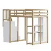 Flieks Etagenbett 140x200cm mit Schubladen, Hochbett Produktbild-Vorschau 8