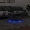 A modern living room with a couch and a coffee table with LED lights. Produktbild-Vorschau