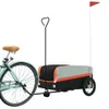 vidaXL Rimorchio per biciclette nero e arancione 45 kg di Anteprima dell’immagine prodotto 3