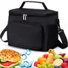 Torba termiczna na ramię lunch box 9 l czarna na jedzenie Podgląd zdjęcia produktu 1
