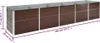 vidaXL Garten-Hochbeet Verzinkter Stahl 400×80×77 cm Braun Produktbild-Vorschau 6