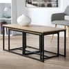 CALICOSY - Lot de 3 tables basses gigognes L100 cm - LENNY Voir les images du produit 6