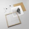 Gerahmtes Poster - Rahmen in heller Eiche - Orang-Utan Tier Produktbild-Vorschau 4