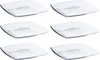 Six clear, square glass plates are arranged in two columns and three rows on a white background. Náhľad obrázku produktu