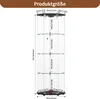 REMZETTA LED Glasvitrine Eckvitrine mit RGB Beleuchtung, Produktbild-Vorschau 3
