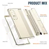 An exploded view of a phone case and its components, with labels indicating different parts. Produktbild-Vorschau
