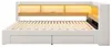 Flieks slaapbank 90x200 cm met uitschuifbaar bed, beklede Productafbeelding-voorbeeld 10