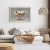 Gerahmtes Poster - Rahmen in heller Eiche - Surreal Fisch Produktbild-Vorschau 7