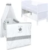Baby-Delux Babybett Komplettbett Jack 140x70 Weiß Produktbild-Vorschau 1
