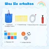 COSTWAY Dmuchany zamek dla dzieci ze zjeżdżalnią wodną, Podgląd zdjęcia produktu 8