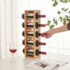 Mini Weinregal Flaschenregal für 5 Flaschen Weinhalter Produktbild-Vorschau 5