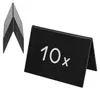 Kreidetafel als Tischaufsteller als A-Ständer im 10er Set von HMF in Schwarz Produktbild-Vorschau