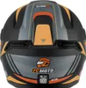 FC-Moto FF114B Casco Zeron, nero opaco/arancio, L Anteprima dell’immagine prodotto 4