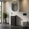 Badplaats Gäste-WC Möbel Orion 40 x 22 cm – Matt Schwarz – Produktbild-Vorschau 2