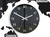 ModernClock, Weltkarte Uhr, wanduhr schwarz groß, wanduhr Produktbild-Vorschau 3