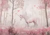 Fototapete Kinderzimmer Mädchen Einhorn - 400x280 cm - Produktbild-Vorschau 1