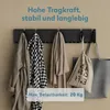 doporro Garderobenhaken Kleiderhaken Wand mit 7 Haken für Produktbild-Vorschau 3