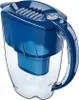 A blue and clear water filter pitcher is shown against a white background. Podgląd zdjęcia produktu