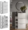 Botník Vicco Orlando Bílá 80 x 128.3 cm se 3 přihrádkami, Náhled obrázku produktu 2