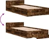 vidaXL Rám postele se zásuvkou kouřový dub 90x200 cm Náhled obrázku produktu 7