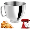 Edelstahl Rührschüssel für KitchenAid 4.5Q & 5QT Produktbild-Vorschau 4