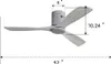 Stropní ventilátor AIORBER, 52", s dálkovým ovládáním, 6 Náhled obrázku produktu 6
