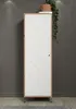 Grafico Kleiderschrank 1 Tür matt weiß, Eiche Nachbildung. Produktbild-Vorschau 5