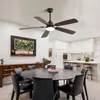 A dining room with a ceiling fan and a dining table. Produktbild-Vorschau