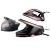 A steam iron and its water tank are displayed against a white background. Produktbild-Vorschau