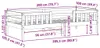 vidaXL Postel z masivu bez matrace 100x200 cm borovice Náhled obrázku produktu 8