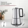 cloer Espressokocher 5928 silberfarben Anteprima dell’immagine prodotto 12